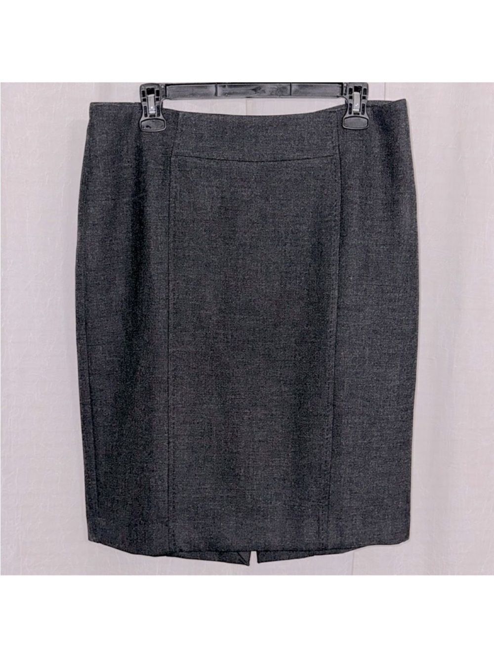 LOFT 10 Charcoal Gray Professional Pencil Skirt